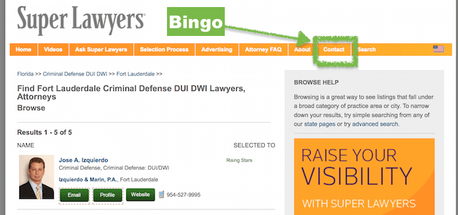 Hunting for Links for Attorneys